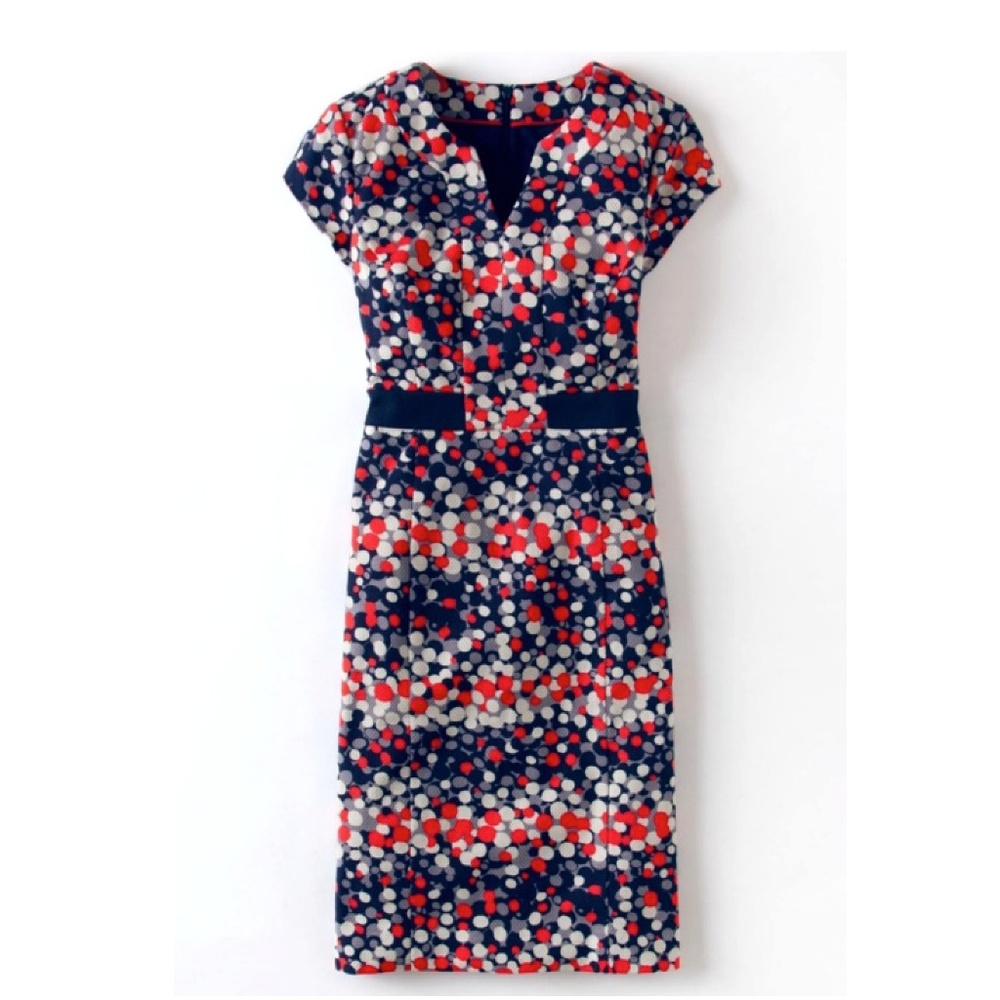 Boden, Notch Neck Dress, 10L